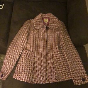 Women’s large Pea Coat pink, purple and white